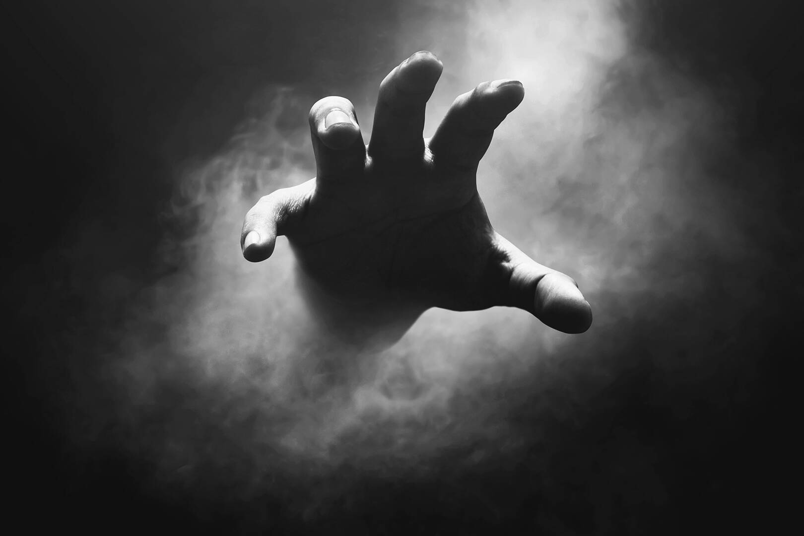 A giant hand about to grab.